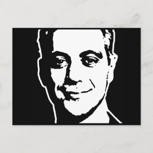RAHM EMANUEL BLÄCK ART VYKORT