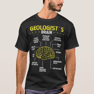 Rahounder Brain Sten Collector Geolog Mineral T Shirt