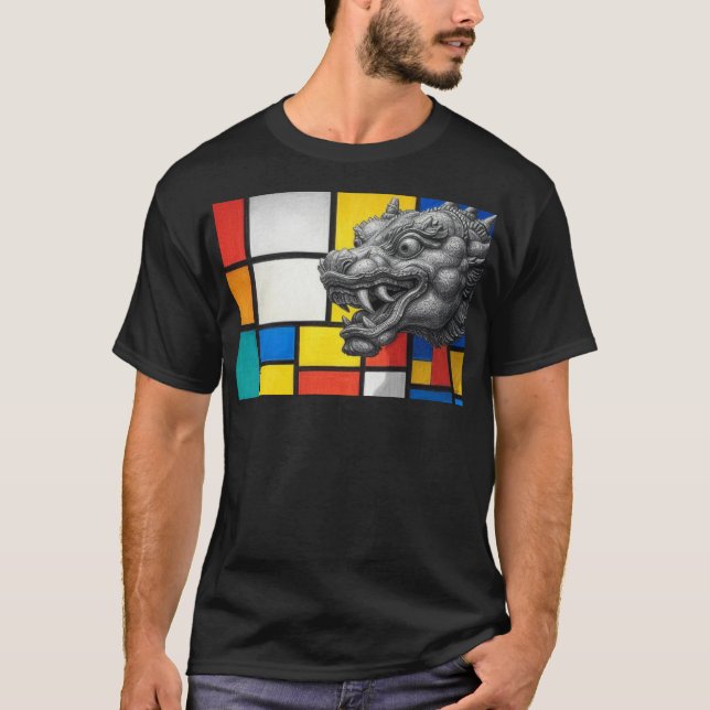 Rahu Mondrian T Shirt (Framsida)
