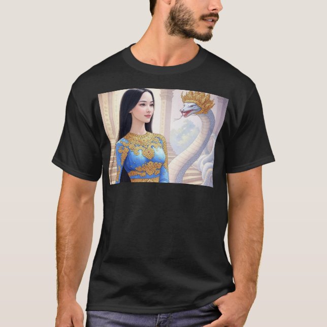 Rahu och Mealea Wander Angkor Wats Hall T Shirt (Framsida)