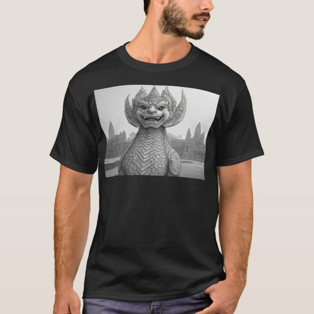 Rahu Posing Angkor Wat T Shirt (Framsida)