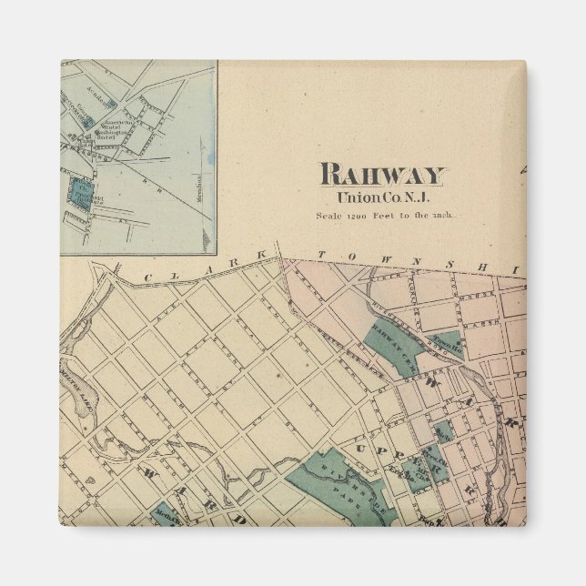 Rahway, NJ Magnet (Framsidan)