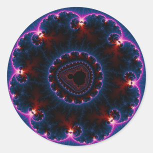 Rai - Fractal Art Runt Klistermärke
