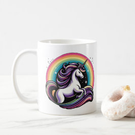 Raibow Unicorn Kaffemugg