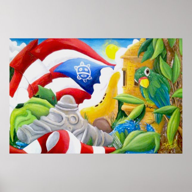 Raices Puero rican art Poster (Framsidan)