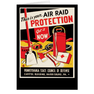 Raid Protection luft Hälsningskort