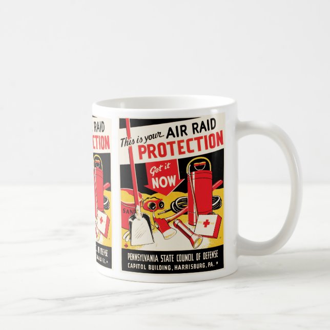 Raid Protection luft Kaffemugg (Höger)