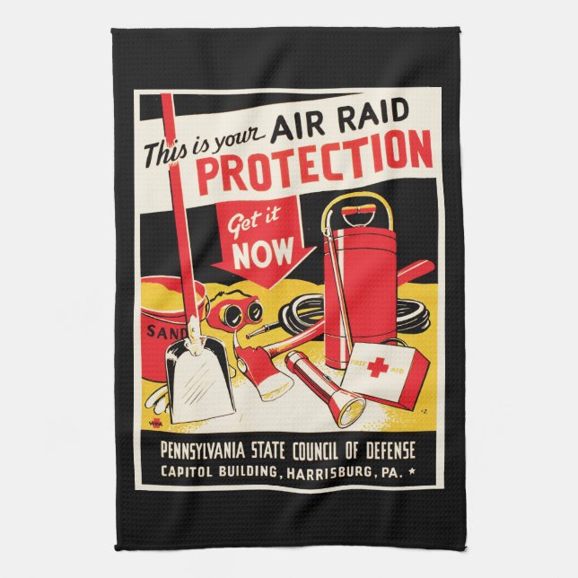 Raid Protection luft Kökshandduk (Vertikal)