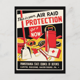 Raid Protection luft Vykort