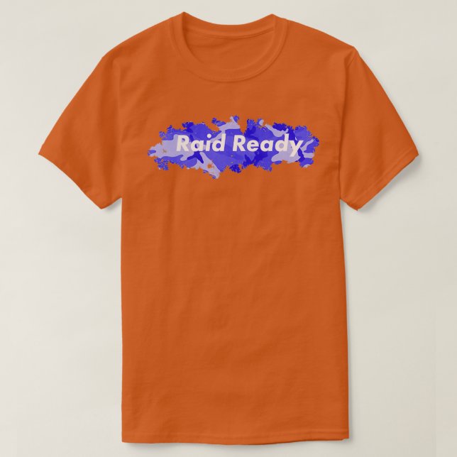 Raid-Redo Mod Blue 2 T Shirt (Design framsida)