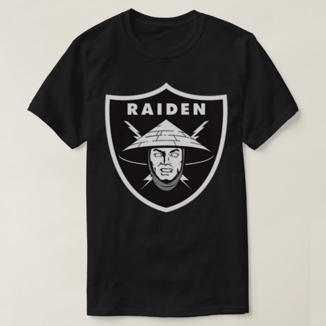 Raiden in Raiders logotyp Essential T-Shirt (Design framsida)
