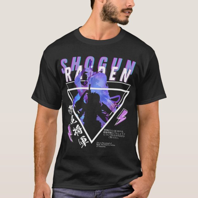 Raiden Shogun BAAL Genshin Impact New Character T Shirt (Framsida)