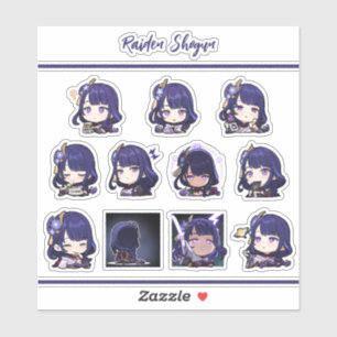 Raiden Shogun Stickers Klistermärken