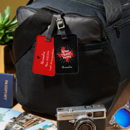 Raider Red and Black Home Sweet Home Texas Bagagebricka