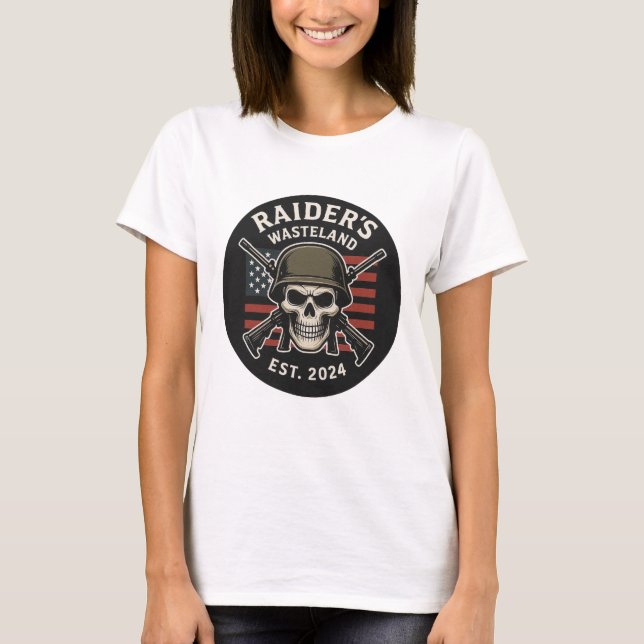 Raider’s Wasteland Official Logo Women’s TShirt T Shirt (Framsida)