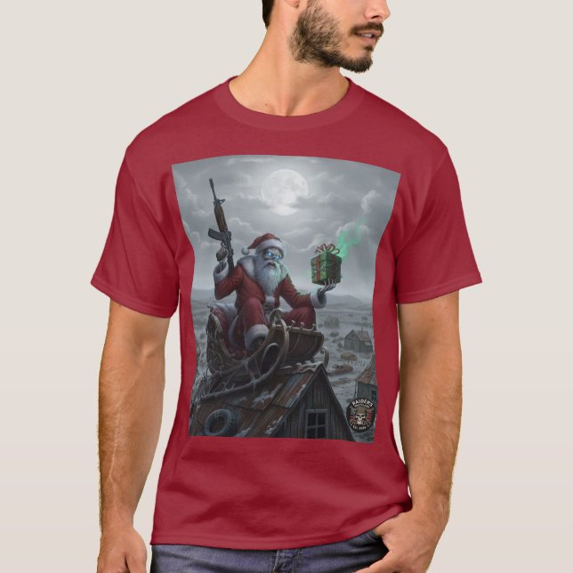 Raider’s Wasteland Skelly Santa Shirt T Shirt (Framsida)