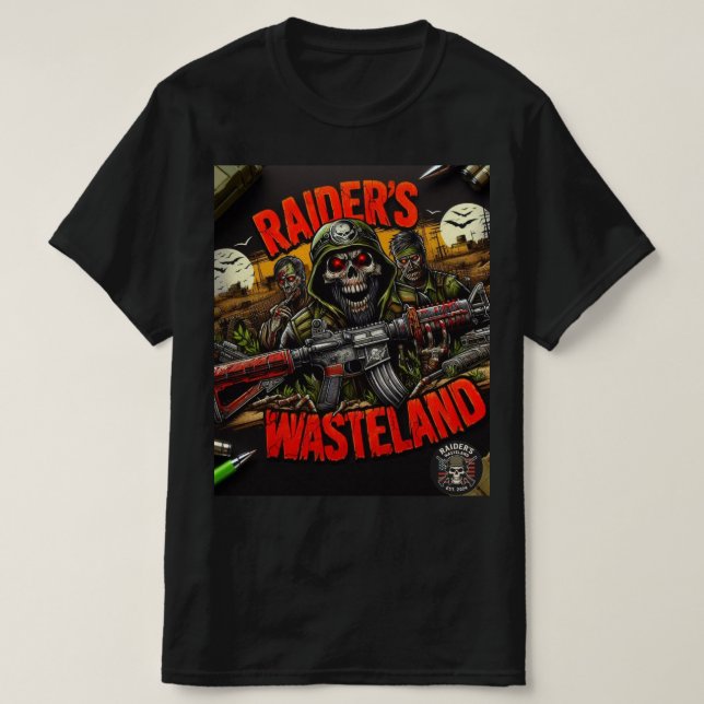 Raider’s Wasteland Zombie Skelly Shirt T Shirt (Design framsida)