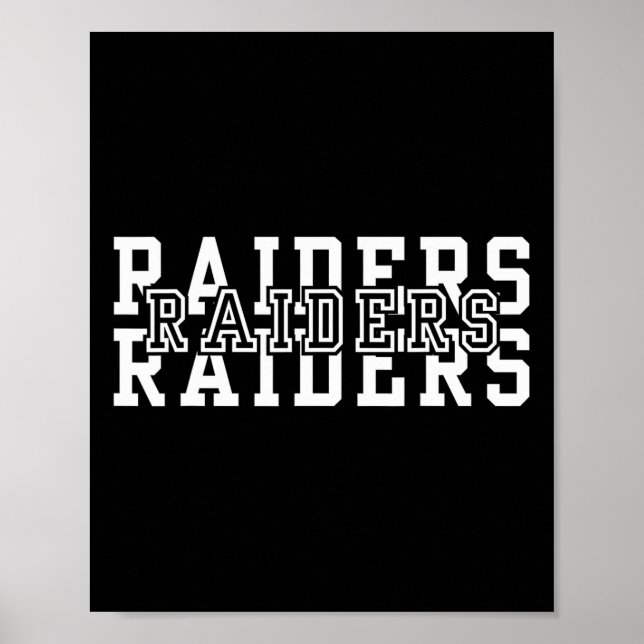 Raiders attackerar flygplan USA flagga Manar Boy W Poster (Framsidan)