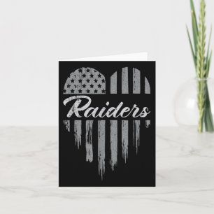 Raiders Heart Namn Män Kvinnor Flick Kid Kort