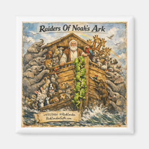 Raiders of Noah's Ark Tecknad serie av Rick London Magnet