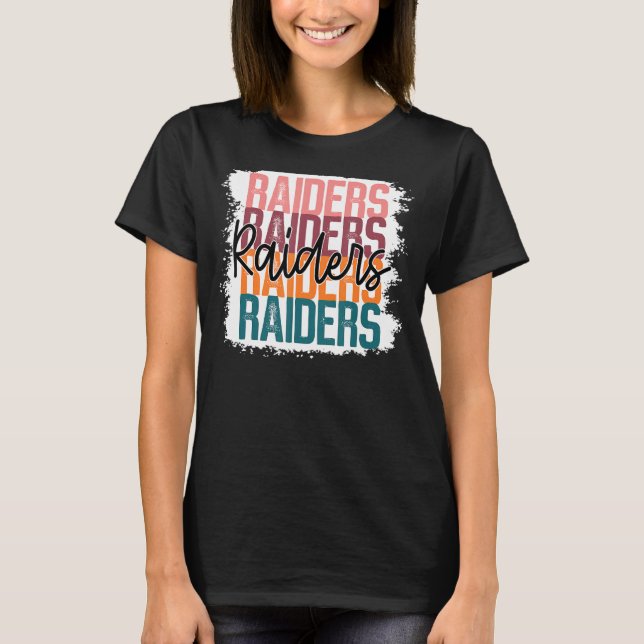Raiders Pride School Sportfantast Team Spirit Masc T Shirt (Framsida)