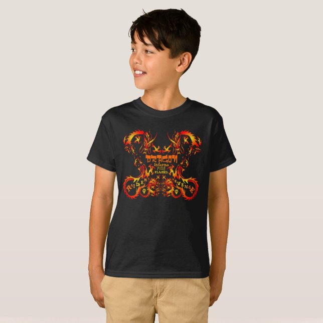 Raiders Revenge Dragon T Shirt (Hel framsida)