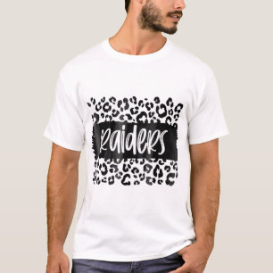Raiders Team Mascot School Spirit Game Night Leopa T Shirt