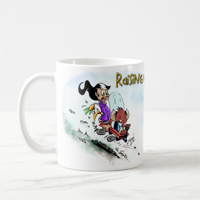 Raiding helvetet: "Träffar..."Mugg Kaffemugg (Vänster)