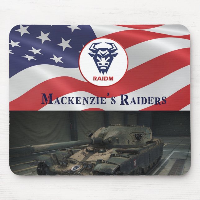 RAIDM Mouse Pad Chieftain/T95 Musmatta (Framsidan)