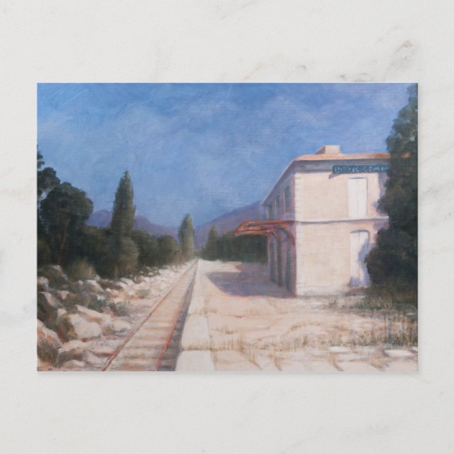 Rail station Châteauneuf 2012 Vykort (Framsida)