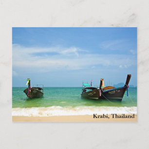 Railay Beach at Krabi, Thailand Vykort
