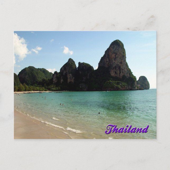 Railay Beach, Krabi, Thailand vykort (Framsida)