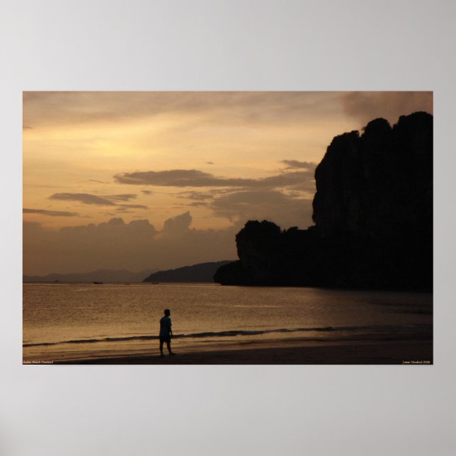 Railay Beach Sunset Poster (Framsidan)