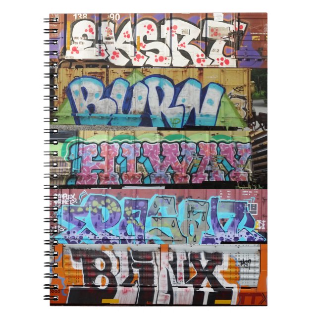 Railcar Graffiti Notebook Anteckningsbok (Framsidan)
