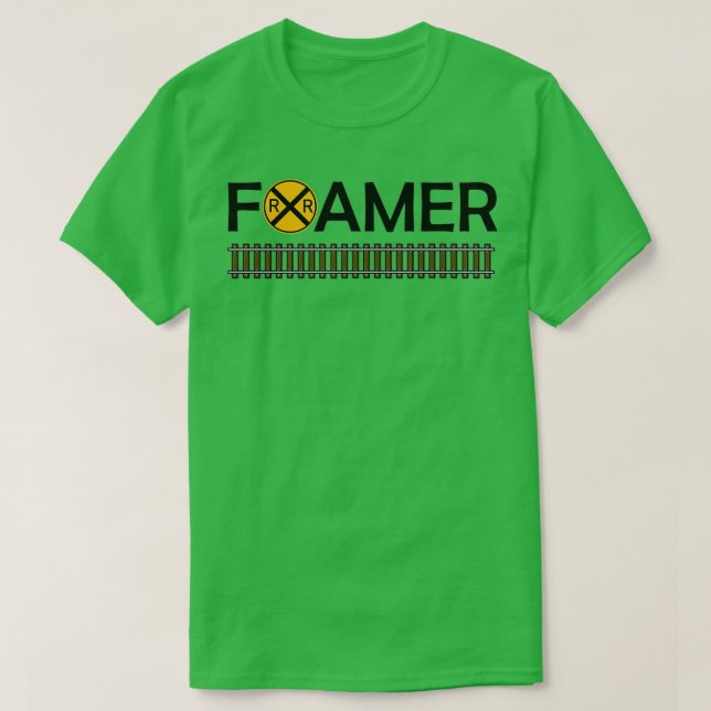 Railfan Tåg Watching Foamer T Shirt (Design framsida)