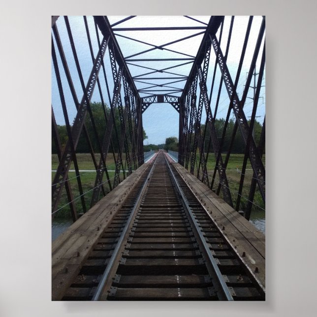 Railroad Bridge Parallax Perspective Poster (Framsidan)
