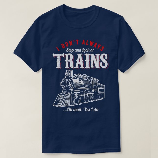 Railroad Gifts for a RC Train Fan 4 T Shirt (Design framsida)