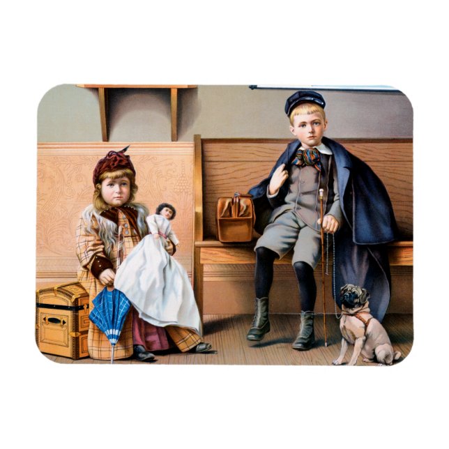 RAILROAD POSTER, 1898 MAGNET (Horisontell)