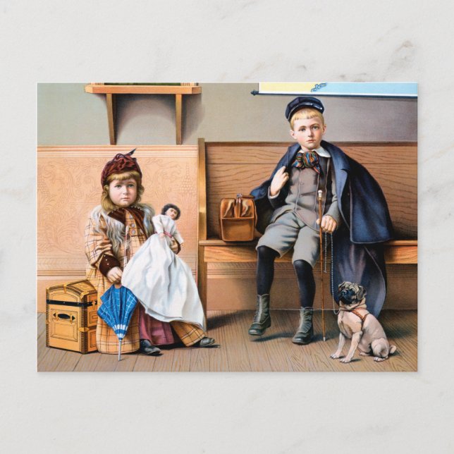 RAILROAD POSTER, 1898 VYKORT (Framsida)