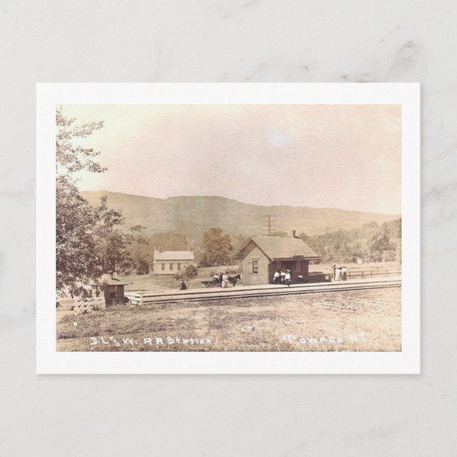 Railroad Sta., Towaco, Montville, NJ Vintage Vykort (Framsida)