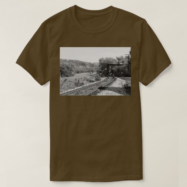 Railroad Tracks in Galena 1 T Shirt (Design framsida)