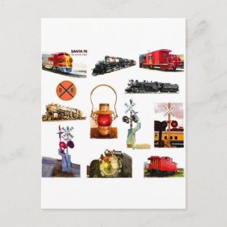 Railroadiana Greeting Card Vykort
