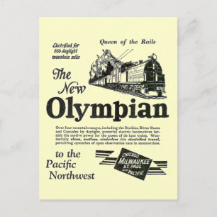 Rails drottning - New Olympian 1929 Vykort