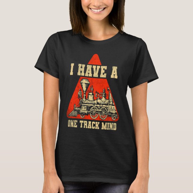 Railways Train Model Railroad Fan Railfan Love   1 T Shirt (Framsida)