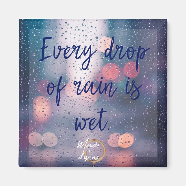 Rain är blötens magnet (Framsidan)