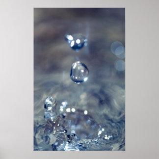 Rain är ljud i ett piano poster