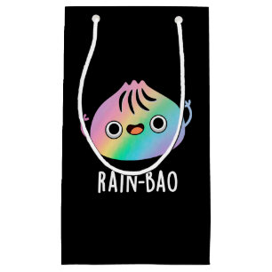 Rain-bao Funny Rainbow Dimsum Bao Pun Mörk BG