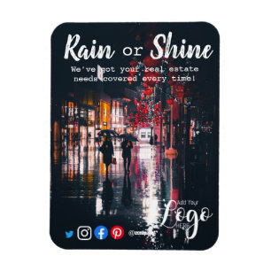 Rain Client Referens till gods marknadsföring sälj Magnet