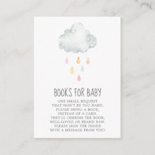 Rain Cloud Books för babyflicka medföljande kort