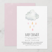 Rain Cloud Girl Baby Shower